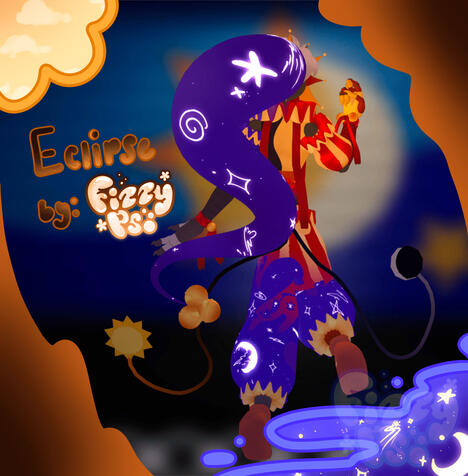 Eclipse from Five Nights at Freddys: Security Breach 3D Back Render